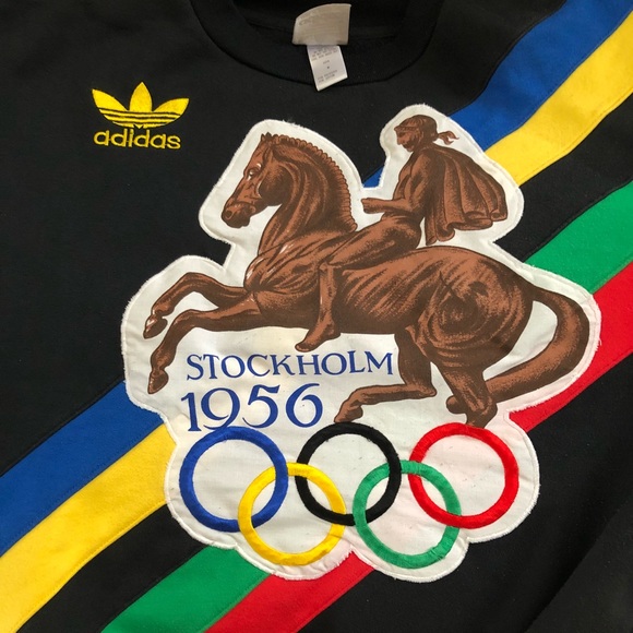 Vintage 1980s Adidas Sweatshirt - Olympic Games - Picture 1 of 3